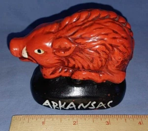 70er Jahre ?? - Arkansas RAZORBACKS - Keramik Salz/Pfefferstreuer - SEC Vintage - L@@K - Bild 1 von 9