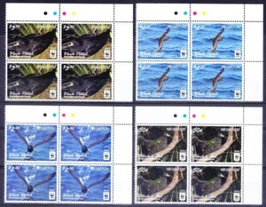 Niuafo'ou 2016 MNH 4v guía de colores esquina superior negro, WWF, petrel negro, aves marinas - Imagen 1 de 1