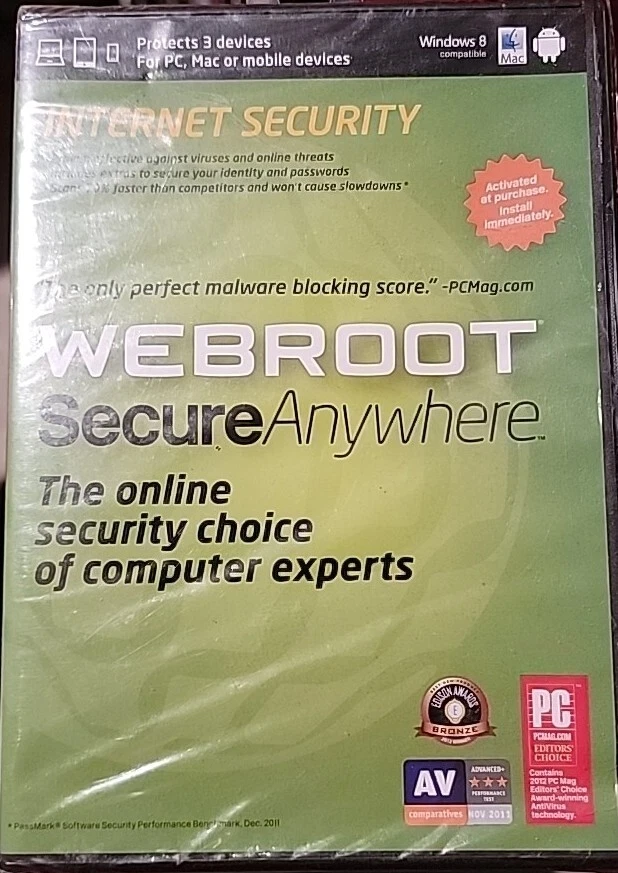 Webroot Secure Anywhere Internet Security Complete 2013 Sealed - Image 1 of 2
