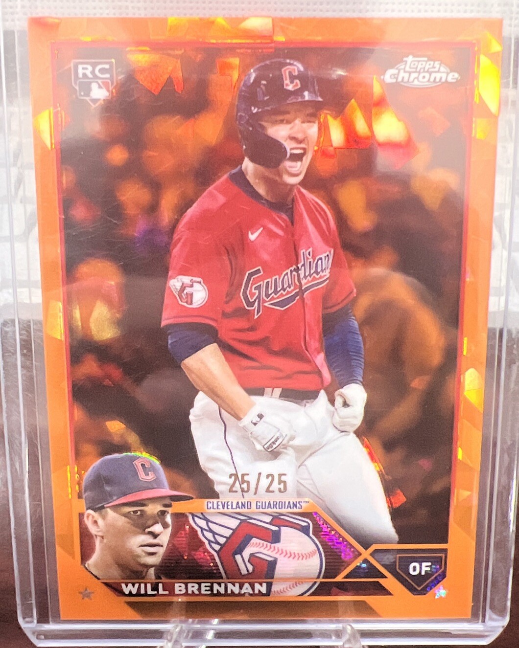 2023 Topps Chrome Sapphire #453 Will Brennan (RC) ORANGE 25/25 🔥bookend