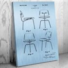 Chair Patent Canvas Print 50s Nostalgia Designer Gifts Chair Blueprint