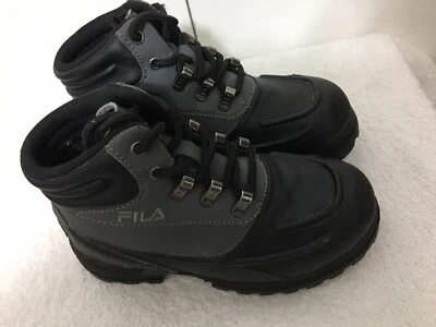 Bota de Senderismo Weathertec Negra/Gris Fila para Jóvenes Niños Talla 13 Foto 1 de 4
