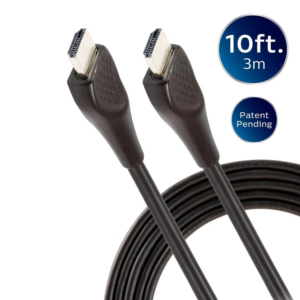 Philips 10' Basic HDMI High Speed Cable with Ethernet - Black - Image 1 of 1