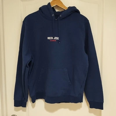 Sudadera con Capucha Young & Reckless Mezcla de Algodón M Azul Marino Informal Foto 1 de 4