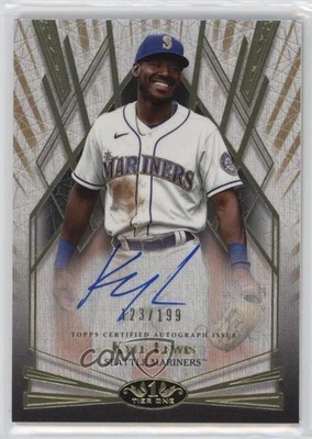 2022 Topps Tier One Break Out Auto /199 Kyle Lewis #BOA-KL Auto - Image 1 of 2