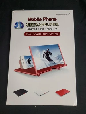 Mobile Phone Video Amplifier Enlarged 12" Screen Magnifier 3D Black NEW - Image 1 of 4