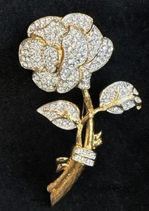 Nolan Miller Glamour Collection The Love Rose Pin - Picture 1 of 8