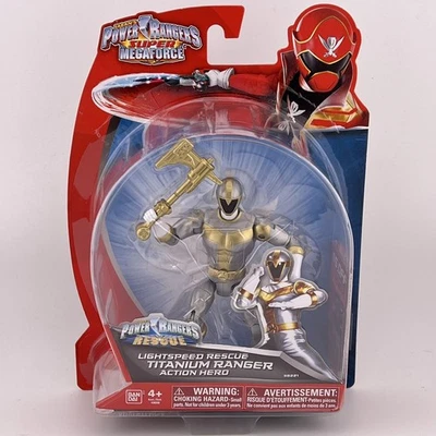 电力别动队 Super Megaforce Lightspeed Rescue 钛游侠 动作英雄 全新 — 第 1/4 张图片