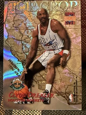 Topps Stadium Club 1996-97 Top Crop Clyde Drexler Glen Rice #TC8 HOF Foto 1 de 2