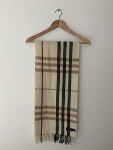 Burberry Nova Check Plaid 100% Cashmere Scarf Unisex Luxury Prep Bloke Old Money - Picture 1 of 7