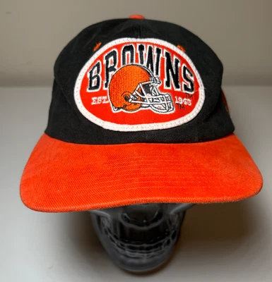 Vintage Cleveland Browns SnapBack Hat by Nutmeg Mills - Image 1 of 4