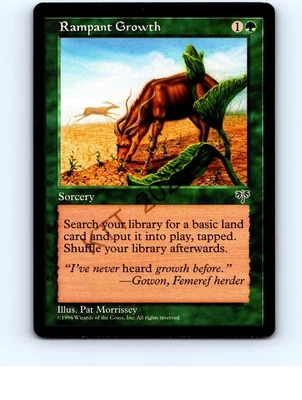 Rampant Growth [x2] Green Common Mirage MTG NP Near Mint or Better - Image 1 of 2