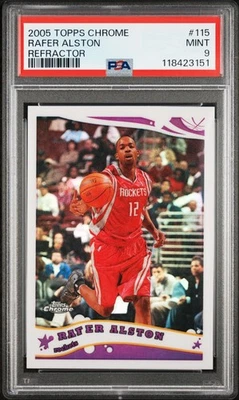 2005 TOPPS CHROME REFRACTOR #115 RAFER ALSTON 157/999 PSA 9 - Image 1 of 2