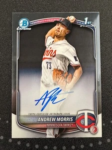 Bowman #CPA-AMO 2025 Andrew Morris primer cromo automático Minnesota Twins - Imagen 1 de 1