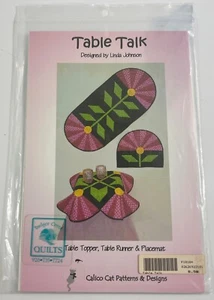 Table Talk Calico Cat Patterns Table Topper,Table Runner & Placemat - Picture 1 of 3