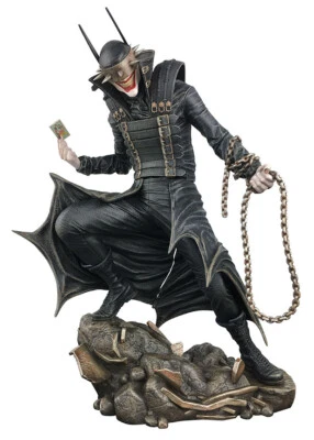 DC GALLERY BATMAN WHO LAUGHS STATUE DST COMICS DARK KNIGHT JOKER FIGURE 9" - Image 1 of 4