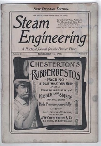 1901 JOURNAL STEAM ENGINE ENGINEERING POWER PLANT 28 PP MERCHANT MARINE - Picture 1 of 5