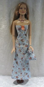 Made to fit AMERICAN MODEL #29 Clothes, Dress, Purse, Necklace & Earrings Set - Imagen 1 de 3