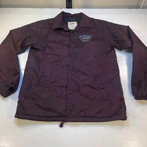 VANS OFF THE WALL SKATE SKATER WINDBREAKER JACKET Sz Mens S Purple  - Picture 1 of 4