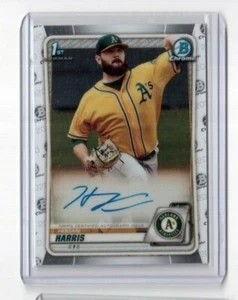 2020 Topps Bowman 1st Chrome Autograph CPA-HH Hogan Harris Oakland Athletics - Picture 1 of 2