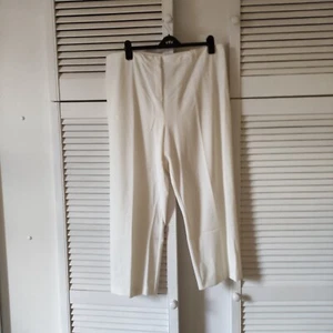 Sz 22 Ladies trousers Ann Harvey Off White - Picture 1 of 10