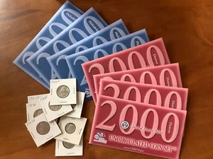 2000 Uncirculated Coin Set U.S Mint Original Government Packaging OGP Lot of 8 - Picture 1 of 4