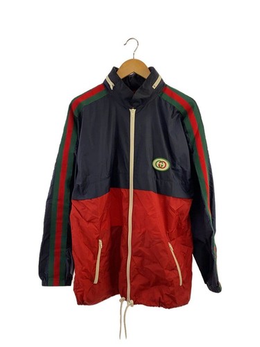 GUCCI giacca nylon 50 poliestere navy 666558 usata