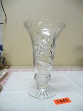 7446. Alte Glas Vase Glasvase Blumenvase geschliffen