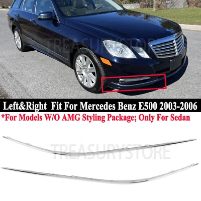 Moldura de parachoques delantero izquierdo derecho mercedes-benz e350 e550 2010-2013 Foto 1 de 4