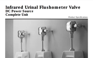 CHICAGO 115.841.21.1 - 1.0 Exposed Electronic Urinal Flushometer Valve - Picture 1 of 5