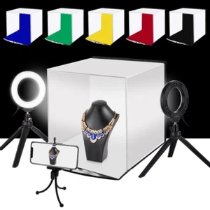 PULUZ 30cm Folding Portable Ring Light Photo Lighting Studio Shooting Tent Box - Picture 1 of 12