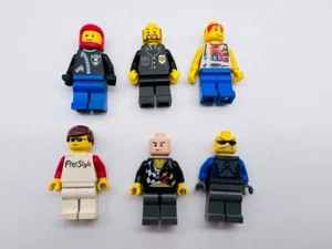 6 Minifiguras LEGO De Colección Policía Estilo Libre Jugador de Baloncesto Carreras Chaqueta Escudo - Imagen 1 de 3