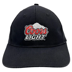 Coors Light Hat Cap Fitted Adult One Size Black Gray Mountain Logo Beer Brew Men - Picture 1 of 8