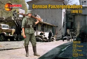 Mars Figures 32018 - 1/32 - Panzergrenadiers alemanes Segunda Guerra Mundial kit modelo de plástico - Imagen 1 de 9