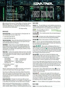 STAR TREK CCG FIRST CONTACT RULES SUPPLEMENT - Bild 1 von 4