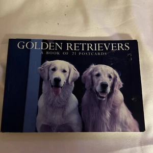 Golden Retrievers A Book Of 21 Postcards Browntrout Publishers - Picture 1 of 9