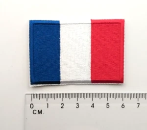 Frankreich Fahne  Flagge Patch zum Aufbügeln Aufnäher Bügelbild - Bild 1 von 2