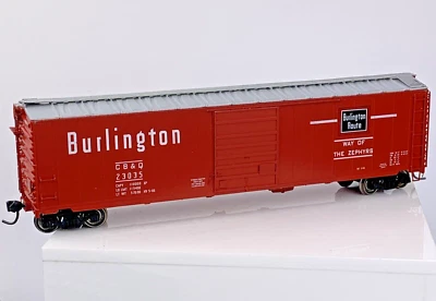 Branchline Blueprint Series 1010 Burlington 50' Plug Door Boxcar Kit - Assembled - Image 1 of 4