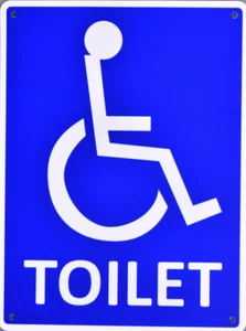 Toilet for disabled - Mandatory Sign 100% Recyclable Highly Durable - Picture 1 of 1