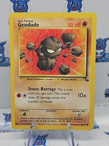 Pokémon Geodude Fossil 47/62 LP - Picture 1 of 2