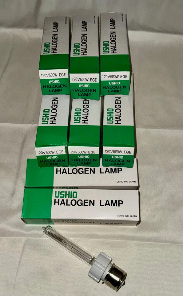 Ushio EGE (500W / 120V) Stage & Studio Lamp, Lot of 8, Never Used - Image 1 of 1