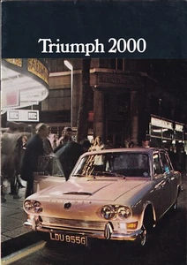 TRIUMPH 2000 SALOON & ESTATE CAR SPECIFICATION BROCHURE, 419/669/ENG. - Picture 1 of 12