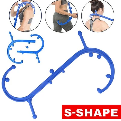 Body Back Buddy Trigger Point Deep Therapy Self Massage Tool S Shape UK - Image 1 of 4