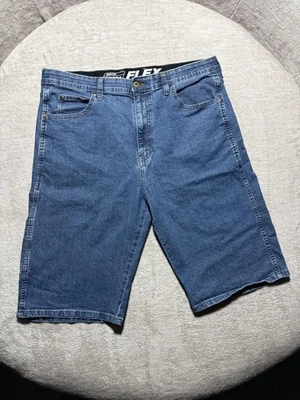 Dickies Flex Denim Shorts Mens 36 Blue Carpenter Work Utility Pockets - Image 1 of 4