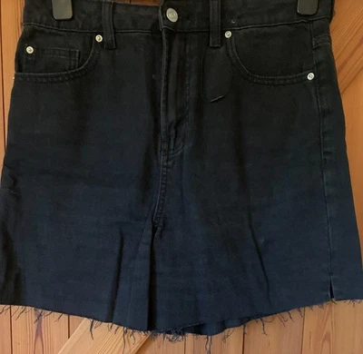 Denim Co black denim jean long shorts, size 10 - Image 1 of 3