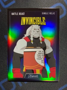 Reliquia única Keepsake Invincible temporada 1 2025 Battle Beast #483 - Imagen 1 de 2