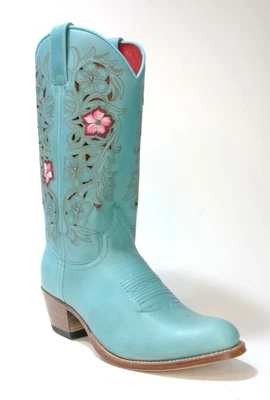 19189 Sendra Boots Debora Arizona Aqua Fiore Welted Foto 1 de 4