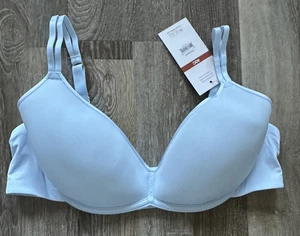 Joyspun Scoop Spacer BH Bügel mäßige Abdeckung Rücken Haken & Ösen blau 40C - Bild 1 von 6