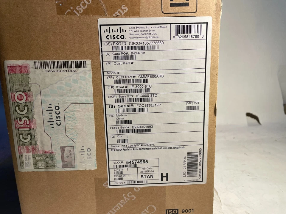 *New* Cisco IE-3000-8TC Industrial Ethernet 3000 Series Switch (V1178) *SE - Image 1 of 4