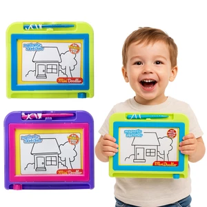 Mini Magnetisches Kritzelbrett für Kinder - Reise Zeichenblock mit Stylus & Radiergummi Spielzeug - Bild 1 von 9